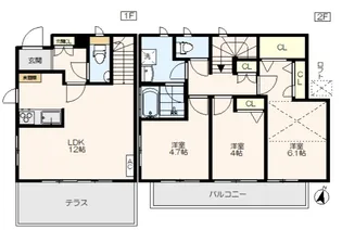 東京都練馬区三原台1【一戸建】の間取り