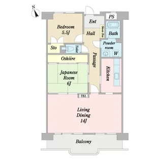 コートヒル取手【2階】の間取り