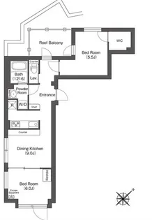 エスタート大井町フォレスト【4階】の間取り