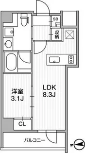 Lighthouse中馬込【5階】の間取り
