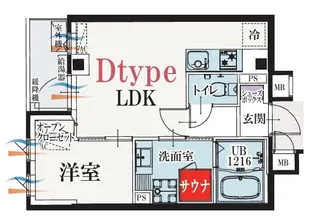 b’CASA KAWASAKI VII【5階】の間取り