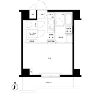 ルーブル亀戸天神前【4階】の間取り