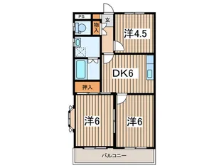 伊沢コーポ【2階】の間取り