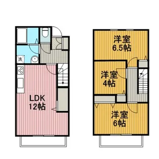 神奈川県横浜市神奈川区三ツ沢上町【一戸建】の間取り