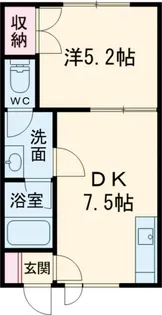 メイプルハイム美原【1階】の間取り