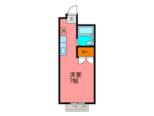 サンシャインハイツ【2階】の間取り