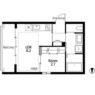 シモキタ下ル【1階】の間取り