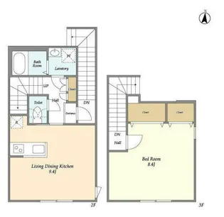 ウェルスクエア下北沢【2階】の間取り