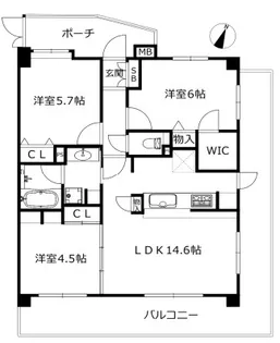 ネクステージ飛田給【2階】の間取り