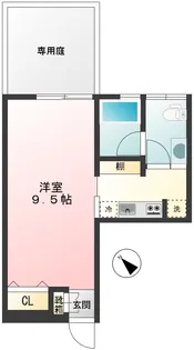 コーポレイトハウス【1階】の間取り