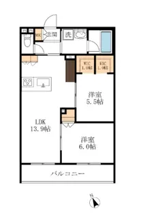 ARCH WEST【2階】の間取り