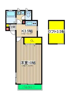 シュペリュール横濱【2階】の間取り