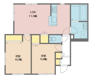 メゾン桜【1階】の間取り