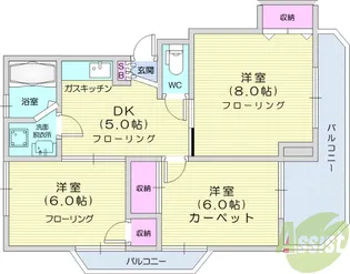 寺崎ハイツ【3階】の間取り