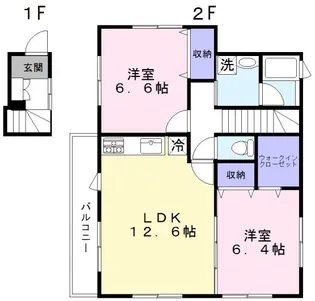 グランドアスターIII【2階】の間取り