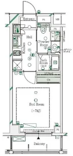 ガリシア千鳥町【4階】の間取り