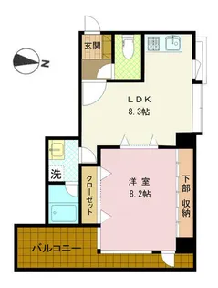 ラ・カサ・南長崎【4階】の間取り