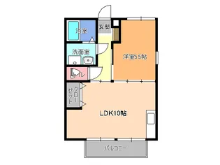 ソレアードA【1階】の間取り