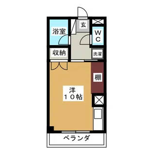 ヤナセコーポ2号館【3階】の間取り