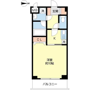 スパツィオ西山【1階】の間取り