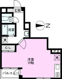 アサヒハイツ【3階】の間取り