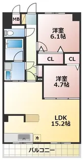 アミティエ大江【5階】の間取り