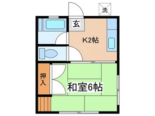 シティハイムあかね【2階】の間取り