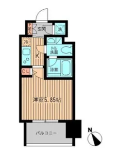 レジディア大森【10階】の間取り