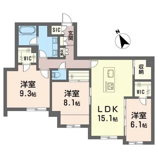 イリオス【SHM】【1階】の間取り