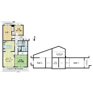 プロムナード桜台6番街12号棟【5階】の間取り