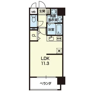 クロノス8子飼橋【4階】の間取り
