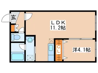 エルシア北2条【1階】の間取り