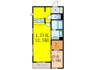 アベニュー南茨木【2階】の間取り