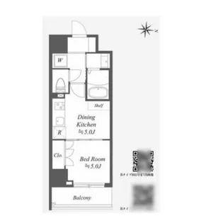 Alpha Prime東陽町【6階】の間取り