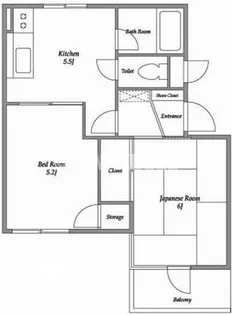 エレガン学芸大学【2階】の間取り