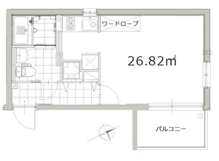 ALERO北参道【3階】の間取り