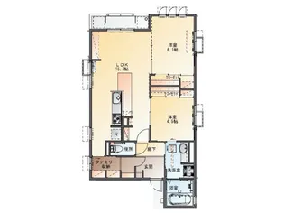 Maison confort 甲子園【1階】の間取り