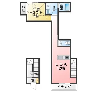 アンビシャス和合【2階】の間取り