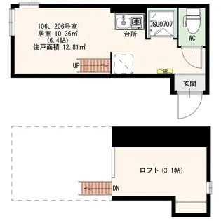 Stage 阿佐谷南【2階】の間取り