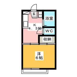 ドミールコバヤシ【2階】の間取り
