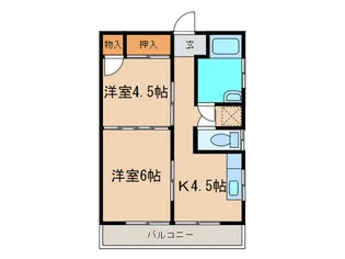 小坂ビル【4階】の間取り