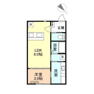 One-leaf clover【1階】の間取り