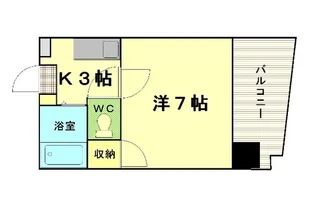 パーク朝日【8階】の間取り