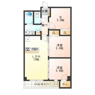 アネックス六兵衛三番館【5階】の間取り