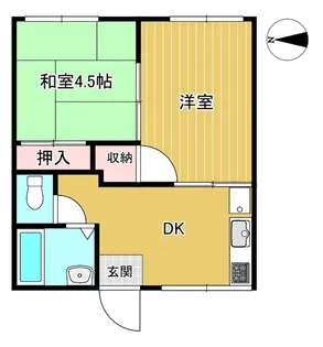 クローバー【1階】の間取り
