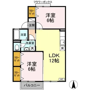 ファミールハイツ【2階】の間取り