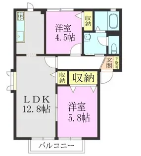 シャオリーシャン壱番館【2階】の間取り