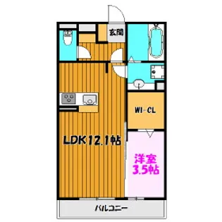 YSメディカ郡山【1階】の間取り
