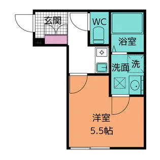 ロクハウス寿町【1階】の間取り