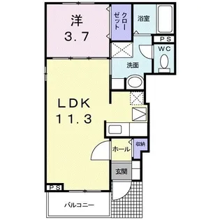 サン・フィオーレ II【1階】の間取り